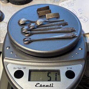 51 Grams of Sterling Silver Ice Tong Pieces and Pins